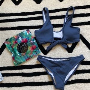 Blue cupshe bikini